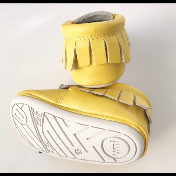 NWT! Umi Yellow Moccasins - Picture 3 of 3